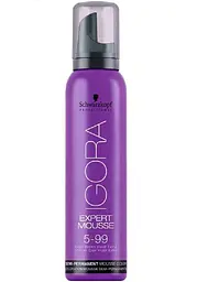Мус-фарба для волосся Schwarzkopf Professional Igora Expert Mousse, відтінок 5-99, 100 мл (1917263) - мініатюра 2