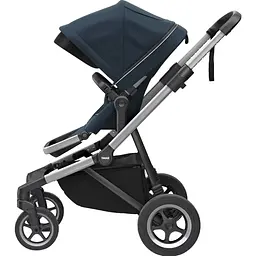 Детская коляска Thule Sleek Aluminum/Navy Blue [11000010] [107631] - мініатюра 3