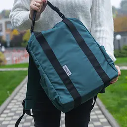 Рюкзак-антикрадій OOLOO Кенгуру mini 40x30x12 см, синьо-зелений 426/806 - мініатюра 7