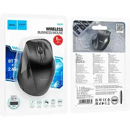 Миша бездротова HOCO GM24 Mystic six-button dual-mode BT та 2.4G чорна - мініатюра 4