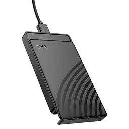 Корпус кишеня Hoco HB46 USB3.0 для зовнішніх дисків HDD/SSD 2.5" SATA Black - мініатюра 2