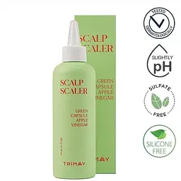 Пілінг для шкіри голови Trimay Green Capsule Apple Vinegar Scalp Scaler з яблучним оцтом 180 мл - мініатюра 3