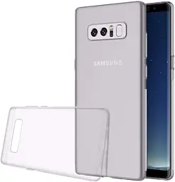 Захисний чохол Samsung Galaxy Note 8 (2017) Тонкий Прозорий Ультратонкий М'який Силіконовий ТПУ - Прозорий