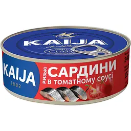 Сардини Kaija ризькі в томатному соусі 240 г