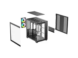 Корпус OCYPUS DELTA C74 ARGB Black (DELTA-C74-BKD200XX-GL) - мініатюра 8