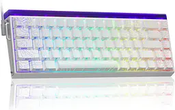 Магнітна клавіатура AULA HERO 68 HE / 60% / Дротове підключення / Meteor Magnetic Switch / White Lines - мініатюра 2