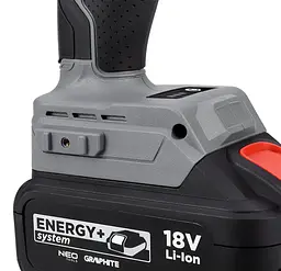Гайковерт ударний Graphite Energy+ 18В безщітковий 2600 об/хв 330 Нм 1/2" 0.9 кг без АКБ та ЗП - мініатюра 10
