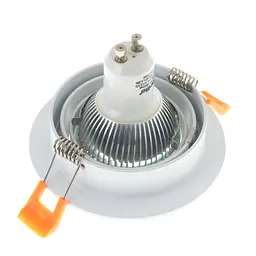 Світильник врізний поворотний Brille HDL-DT 108/1 MR16 WH 36-246 - мініатюра 7