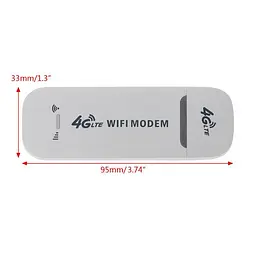 Мережевий адаптер з WiFi маршрутизатор 4G LTE USB модем - мініатюра 5
