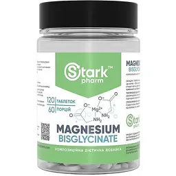 Магній Stark Pharm Magnesiun Bis-Glycinate 120 tabs (1086-2023-10-3748)