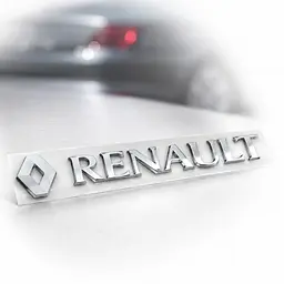 Наклейка з логотипом Renault метал, на клейкій стрічці 1шт (універсальна)