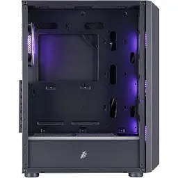 Корпус 1stPlayer H6-BK-4F7 Black [146445] - мініатюра 5