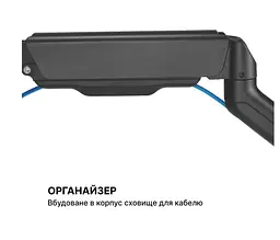 Настільний кронштейн для двох моніторів 17–32 дюйми OfficePro OPMA-412 Black - мініатюра 7