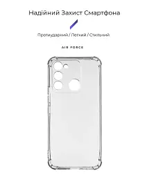 Чохол ArmorStandart Air Force для Tecno Spark Go 2022 (KG5) Camera cover Clear - мініатюра 2