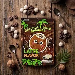Жувальні цукерки Cokoc Gummies Coconut Latte Flavor 100г - мініатюра 3