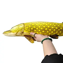 Плюшева риба Щука 65 см, м’яка іграшка щука реалістична, декоративна подушка риба, дитячий сувенір - мініатюра 5