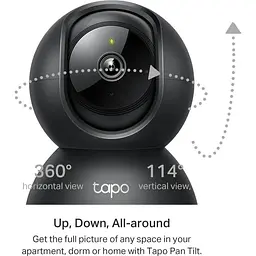 IP-камера TP-Link Tapo C211 3MP N300 microSD motion detection чорна - мініатюра 3