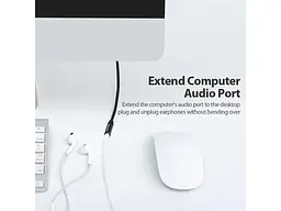 Кабель Vention Audio 3.5 mm M - 3.5 mm F 1m Black (BHBBF) - мініатюра 8
