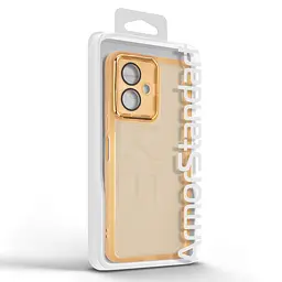 Защитный чехол для Infinix Smart 10 4G, Shade, золотой, TPU+PC, матовый, защита всего корпуса, панель-накладка, противоударный, с высокими бортами, амортизирует удары при падениях, ArmorStandart (ARM87956) - мініатюра 3