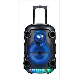 Автономна акустична система XPRO TMS-1210 колонка валіза 100Вт USB SD FM радіо Bluetooth ДУ чорна (TMS-1210) - мініатюра 2
