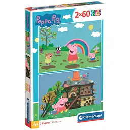  Пазл 2 в 1 Clementoni Peppa Pig: 2 по 60 елементів (21622)