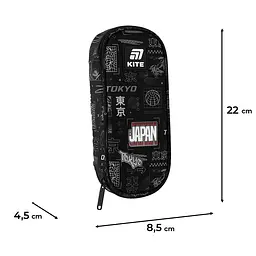 Пенал Kite Tokyo чорний (K25-599-10) - мініатюра 3