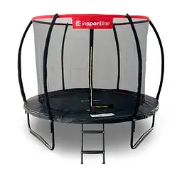 Батут із внутрішньою сіткою inSPORTline Flea PRO 244 см чорний (23878)