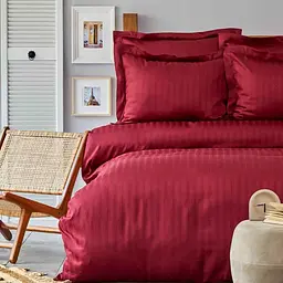 Комплект постільної білизни Karaca Home Charm bold Полуторний Бордовий 000165185