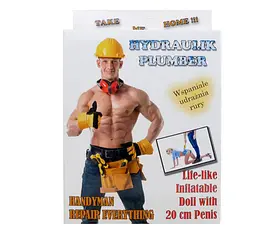 Надувна секс лялька Plumber Male Doll - мініатюра 4