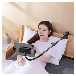 Тримач настільний для ґаджетів Baseus Otaku Life Rotary Adjustment Lazy Holder Pro for Phone Ipad LUZQ000013 Grey - мініатюра 4