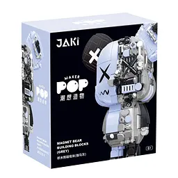 Конструктор JAKI Киберпанк мишки Магнитный серый вайб (JK6250-4)