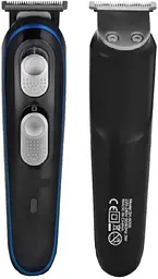 Машинка для стрижки волосся XPRO GM-587 професійна акумуляторна триммер з насадками чорна (GM-587) - мініатюра 2