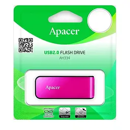 Флеш-накопичувач Apacer USB 2.0 AH334 32Gb рожевий - мініатюра 2
