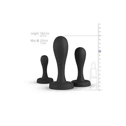 Набір анальних пробок Buttr Butt Kickers Butt Plug Training Set - мініатюра 4