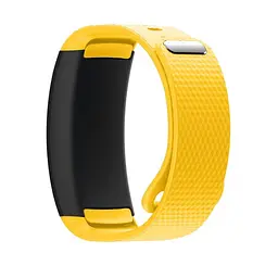 Силіконовий ремінець Primo для фітнес браслета Samsung Gear Fit 2/Fit 2 Pro (SM-R360/R365) L Yellow - мініатюра 2