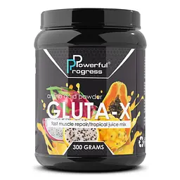 Амінокислота Powerful Progress L-Glutamine, 300 грам - Фруктовий пунш