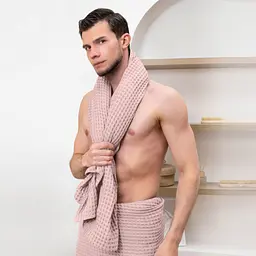 Вафельні рушники Summer Greek Waffle CS1 2шт 75х95см/75х130см (SetTw_GreekWaffle_35Bronze75x95_11Flamingo75x130) - мініатюра 11