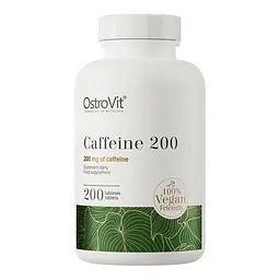 Передтренувальний комплекс Caffeine 200, 200 таблеток OstroVit fit0025744