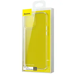 Ультратонка панель-накладка BASEUS Simple Series Apple iPhone 13 Pro Max ARAJ000202 Transparent - мініатюра 3