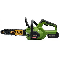 Акумуляторна ланцюгова пила Procraft PKA38 + 1 акб 4Аг + ЗП charger20/1 + Олива для ланцюга 1л - мініатюра 2