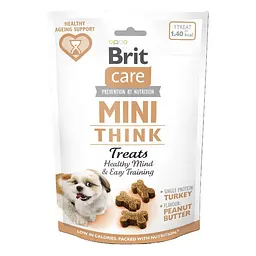 Ласощі для собак малих порід Brit Care Mini Treats Think для розумових здібностей, індичка 50 г (112373)