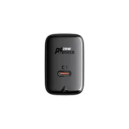 Мережевий зарядний пристрій Acefast A1 PD20W single USB-C charger чорний - мініатюра 3