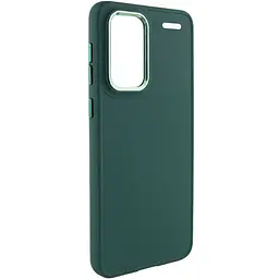 TPU чохол Bonbon Metal Style для Xiaomi Redmi Note 13 Pro+ Зелений / Army green - мініатюра 2