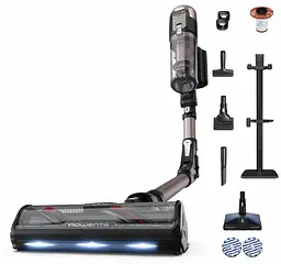 Rowenta Пилосос Rowenta безпровідний X-Force Flex 16.60 Aqua Animal, 315Вт, вологе прибирання, конт пилок -0.65л, автон. робота до 120хв, HEF system 99,9%, чорно-бронзовий