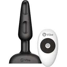 Анальна пробка B-Vibe Trio Plug 13.5 см (чорний)