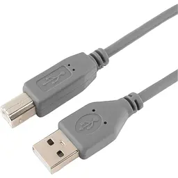 Кабель Maxxter USB 2.0 AM/BM 1.8 m Gray [U-AMBM-6G] [119021] - мініатюра 2