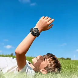 Дитячий смарт-годинник HOCO Y107 4G 32mm. 700 mAh. IP54. children phone watch black - мініатюра 5
