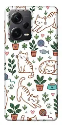 TPU чохол Demsky Cats pattern для Xiaomi Redmi Note 12 Pro+ 5G