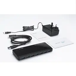Хаб USB TP-Link UH720, Black, USB 3.0 - 7xUSB 3.0 / 2xUSB 3.0 (5V/2.4A), блок живлення - мініатюра 2