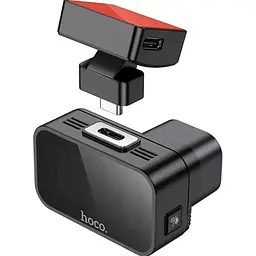 Автомобільний відеореєстратор Hoco DV10 Mini Screen Dashcam Black (6942007638630) [140703] - мініатюра 2